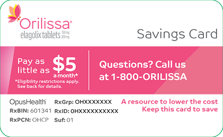 Orilissa® Savings Card